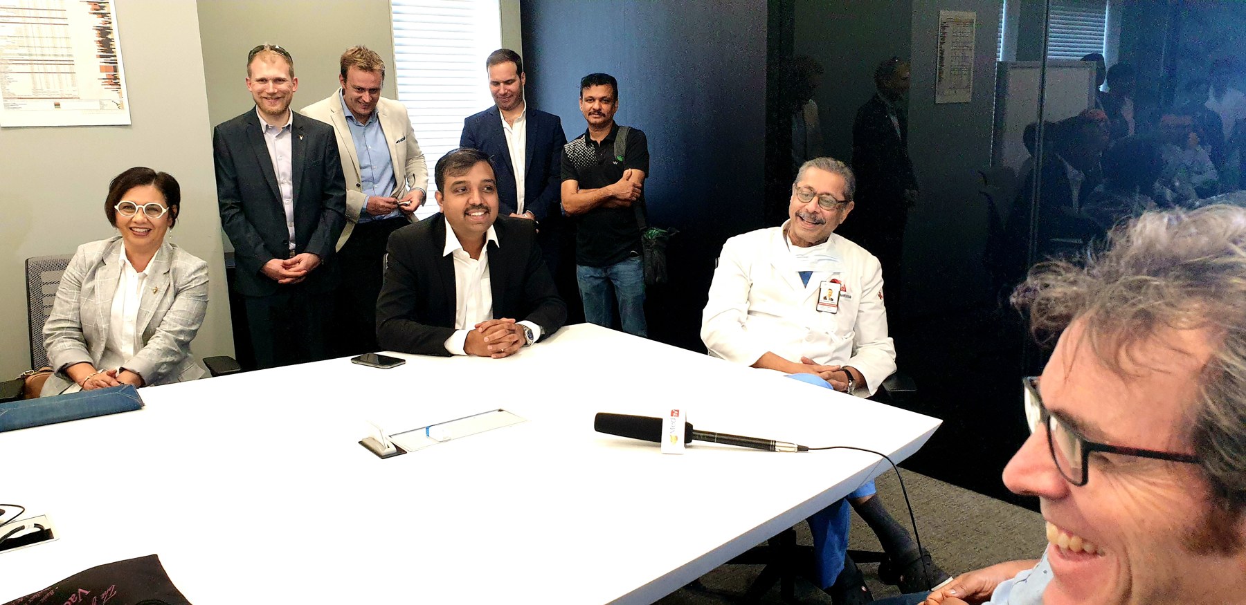 Healthcare leaders at a MedParliament roundtable